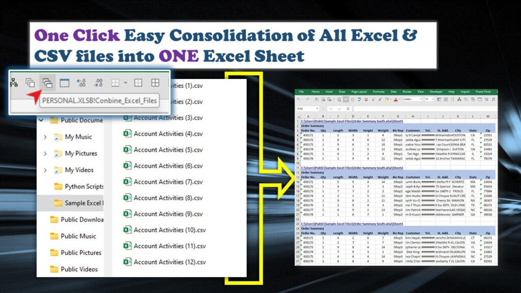 Intelligent Excel Automation Tool: Combine Multiple Excel Files into a Single Sheet (Windows Version)