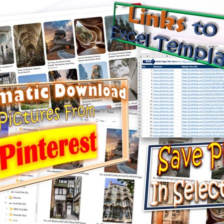 Excel template automatically Download Pictures from Pinterest.com