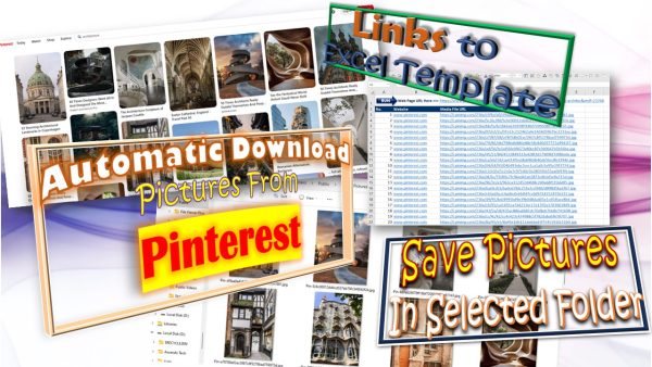 Excel template automatically Download Pictures from Pinterest.com