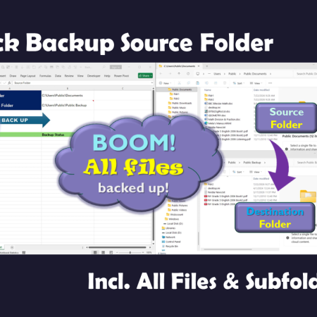 1 Click Folder Backup incl. ALL Files & Subfolders - Best Excel Automation Tool